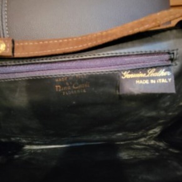 Suede clutch handbag - Picture 3 of 3